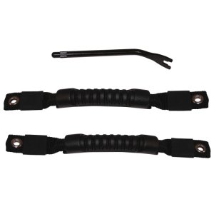Jeep Wrangler Door Pull Straps - Rugged Ridge - Black - `97-`06